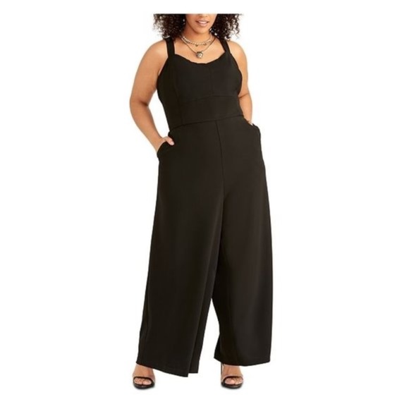 Rachel Rachel Roy Plus Size Wide-Leg Jumpsuit - Picture 1 of 9